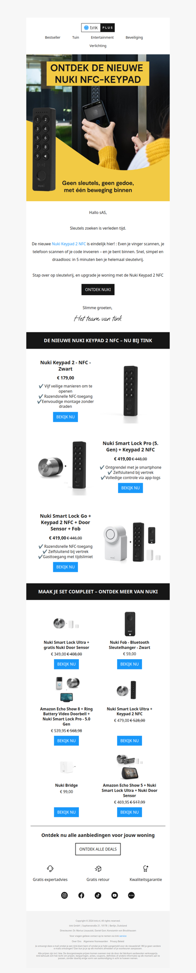 🔑 Nu bij tink: de nieuwe Nuki Keypad 2 NFC is eindelijk hier!