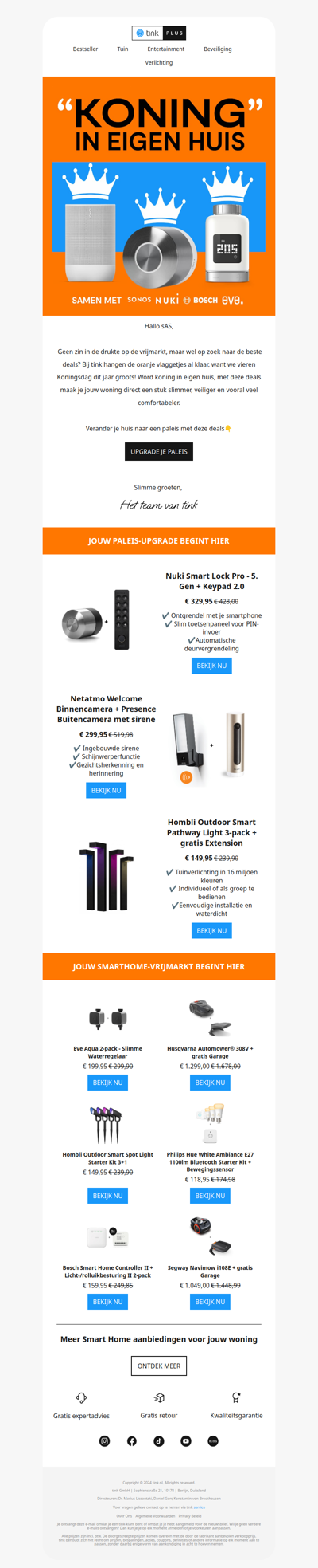 Word dit jaar koning in eigen huis 👑