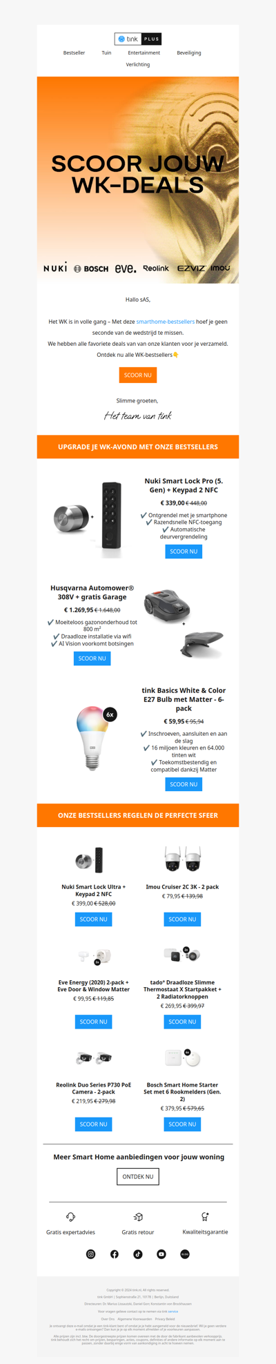 🏆 De beste smart home deals voor het WK 2026