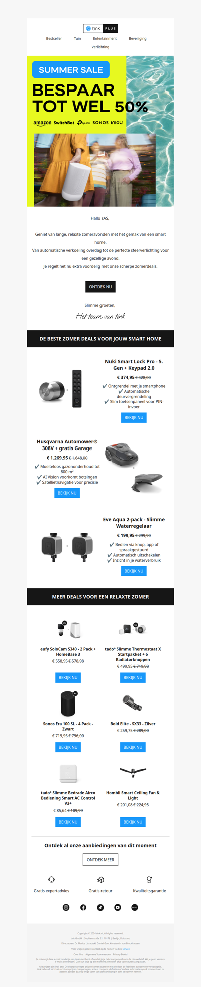 Maak je zomer nog relaxter met deze smart home deals ☀️