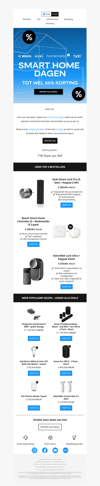 🏆 Populairste deals van de Smart Home Dagen