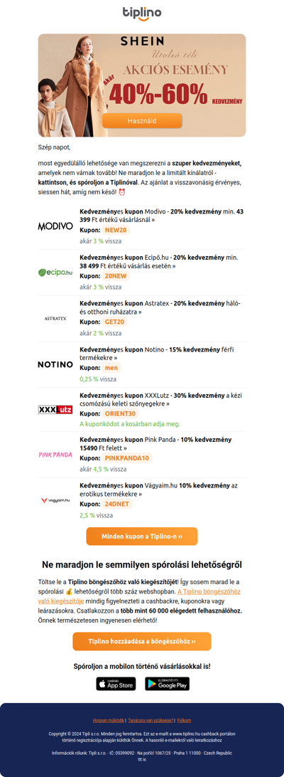 ⏰ Limitált akciók csak a leggyorsabbaknak