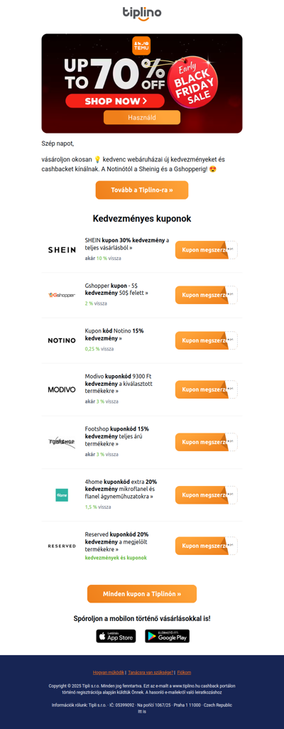 Notino, Shein, Gshopper… és rengeteg kedvezmény! 😍