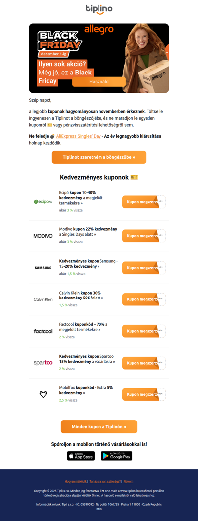 Ne maradjon le róla ❗ Kuponokban gazdag november 🎫