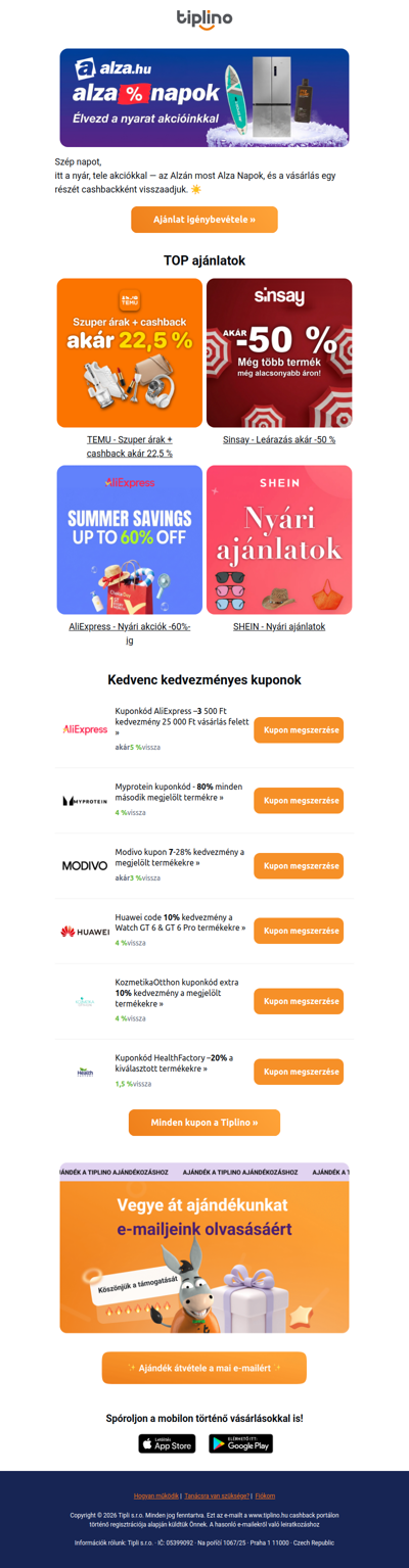☀️🍉 Nyár tele akciókkal -80%-ig