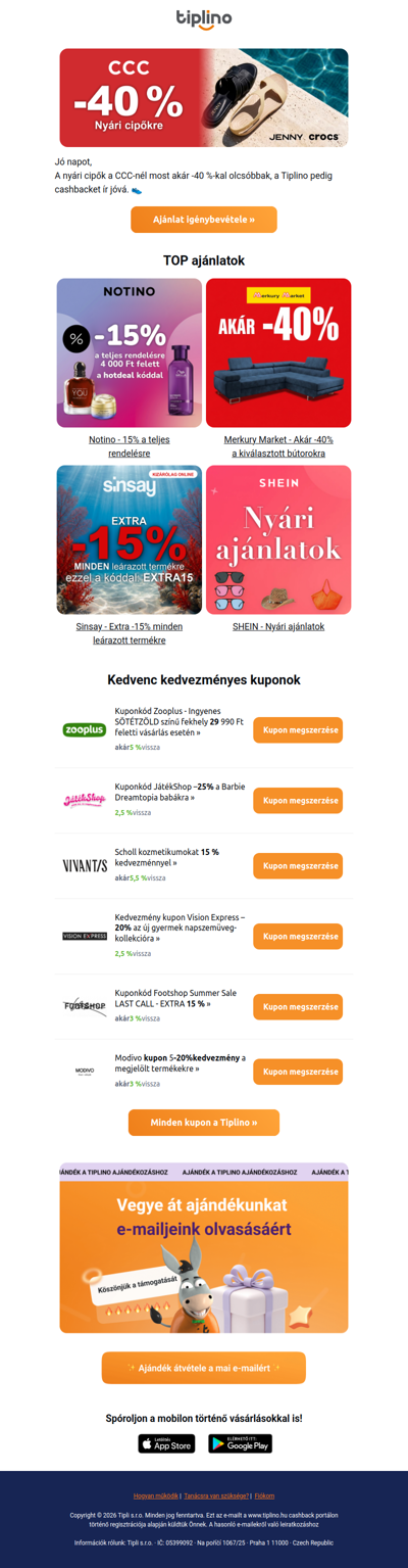 Napsütötte hétvége és akár -40 % kedvezmény ☀️
