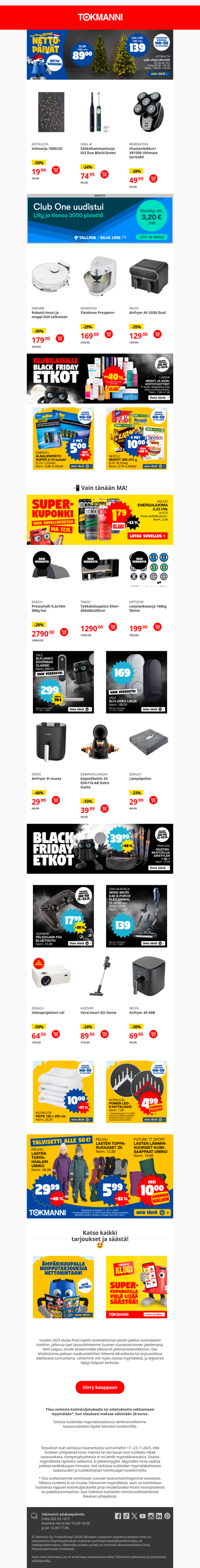 💙 NETTOpäivät + 🖤 BF ETKOT = paljon mahtavia tarjouksia!