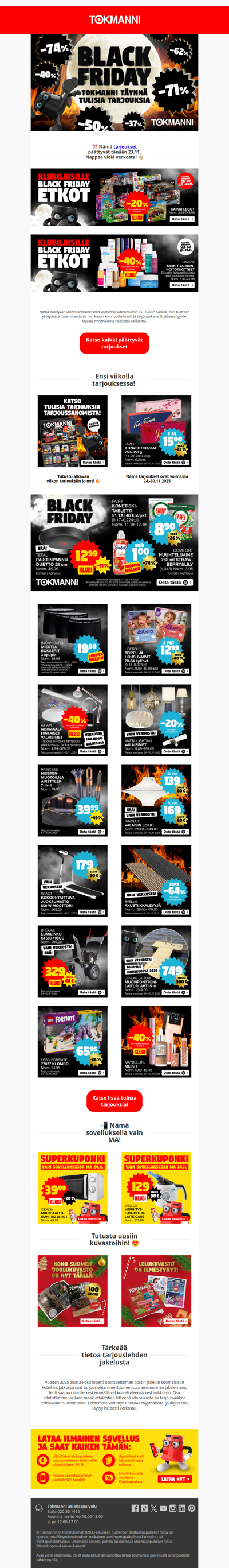 Katso ensi viikon tarjoukset jo nyt! 🔥🖤