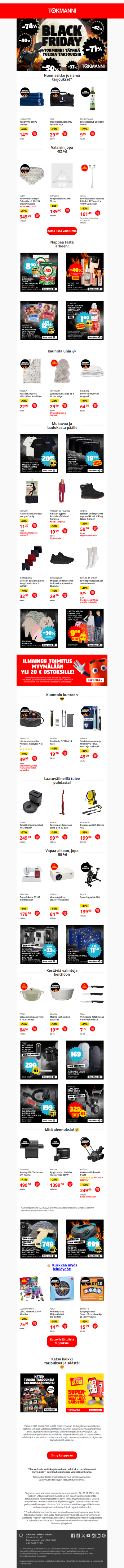 ⚫ Jopa -82%! ✨ Nyt laatua HALVALLA!