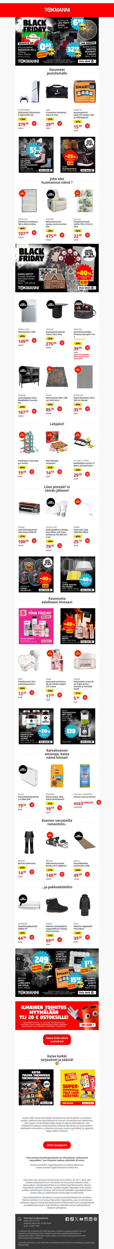 OHO! 🎮 PlayStation 5 -150€ ja ILMAINEN toimitus!