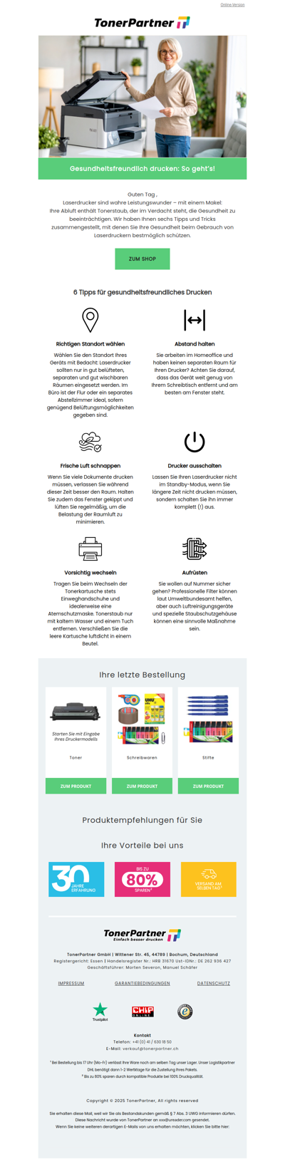 🦺 🖨️ Sicher drucken – gesund bleiben!