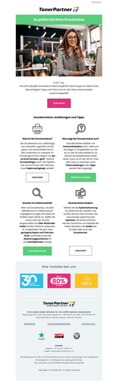 🖨️ So prüfen Sie Ihren Druckstatus prüfen!