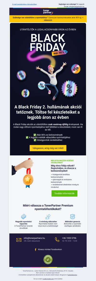 Akár 80%-os kedvezmények az utántöltőkre, vasárnapig → utána vége