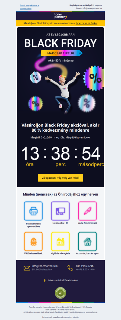 ‼️ MOST ÉRVÉNYES: Akár -80 % a Black Friday alatt