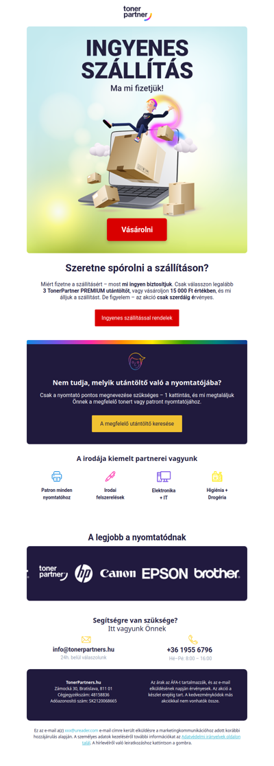 🚚 0 Ft a szállításért? Igen, tényleg.