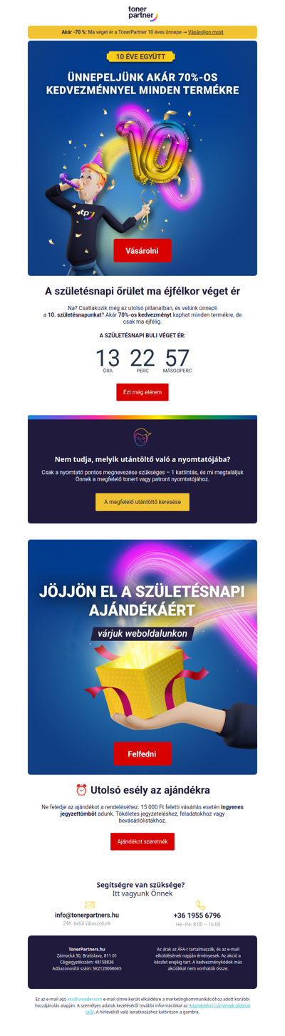 Lehet, hogy lemaradt a buliról? 🎉