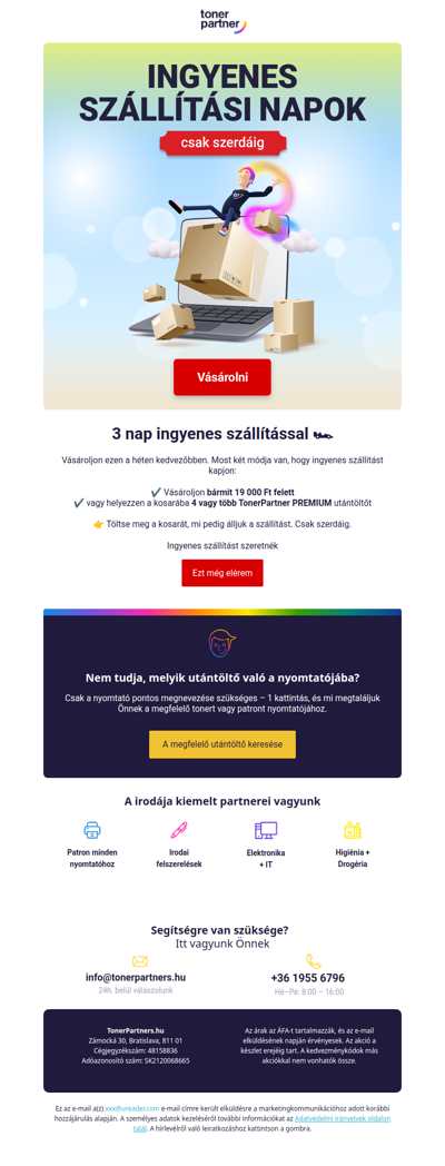 Ingyenes szállítás? Elég kevés is 😉