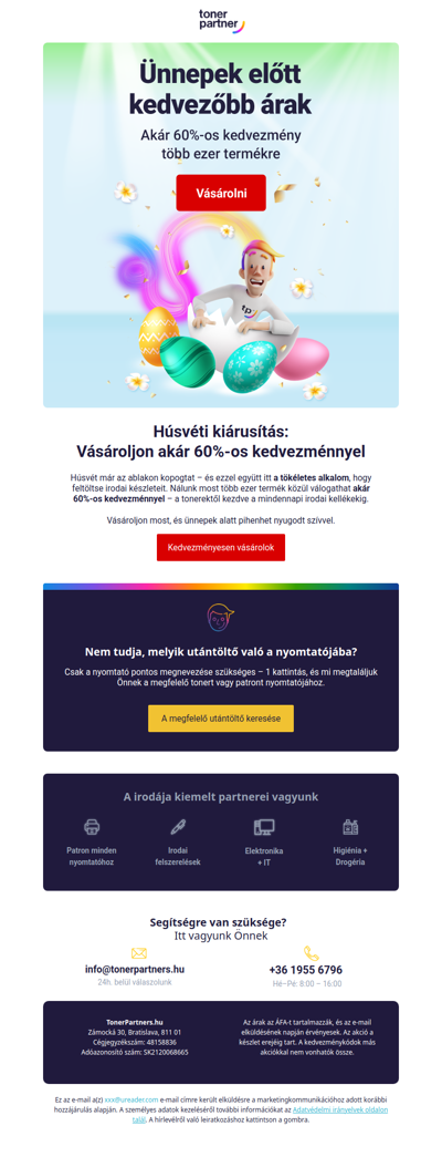 Akár -60 % ⏰ Töltsék fel készleteiket, mielőtt késő lesz!