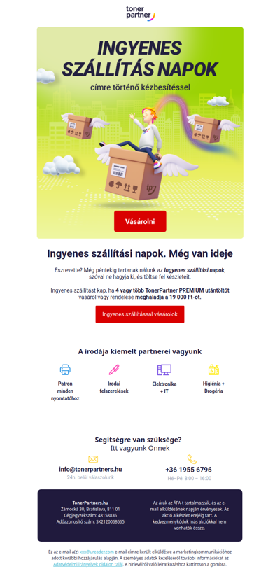 🏎️ 📦 Gyorsan és ingyen?