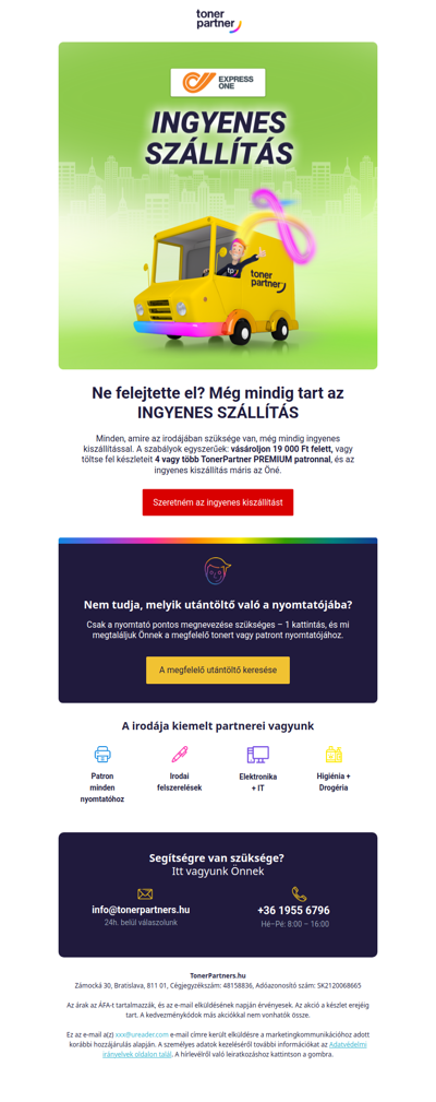 Mindent az irodájába 🤝 Most ingyenes szállítással