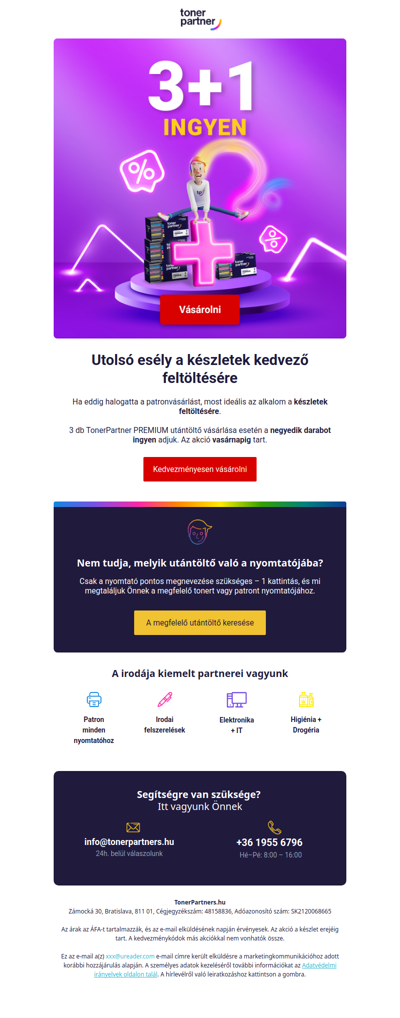 Még mindig megszerezhet 1 utántöltőt ingyen