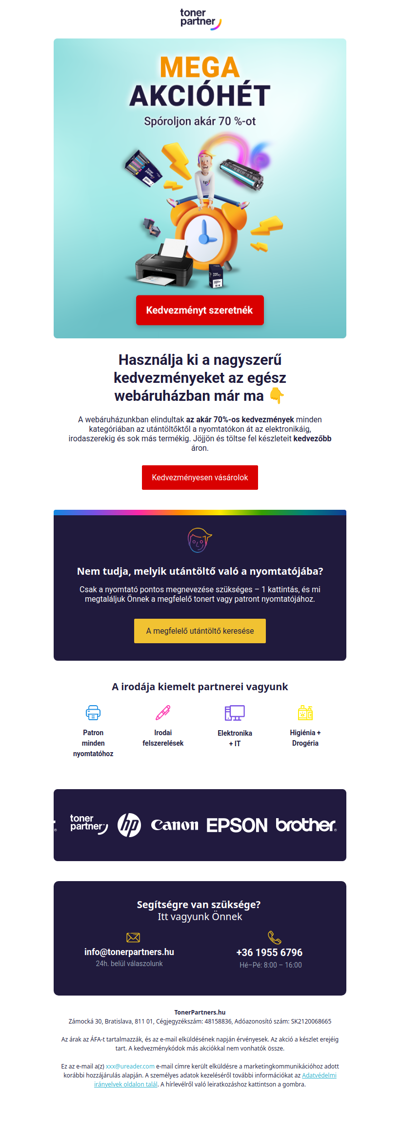 Akciók az egész webáruházban akár 70%-ig 🆘