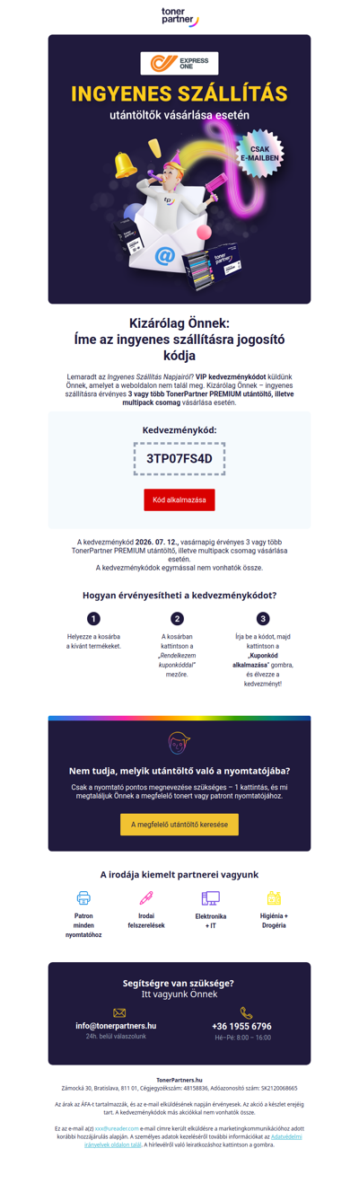 [Csak feliratkozóknak] 🚨 VIP kedvezménykód