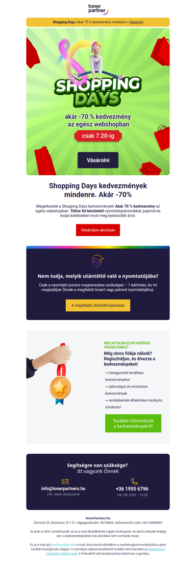 Júliusi akció nem csak tintapatronokra 🖨️ Akár 70 % kedvezmény