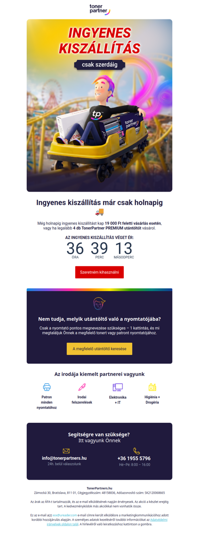 0 Ft szállítási díj már csak... 👀