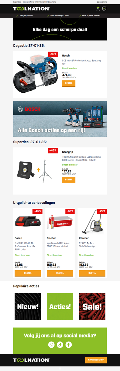 ⚡ Bosch 18V Bandzaag – Compacte kracht voor perfect zagen!