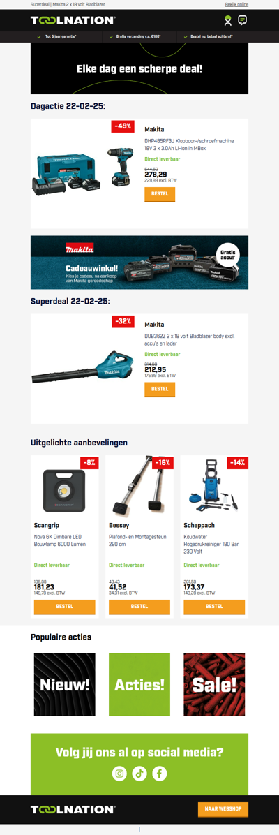 🔋 Complete Makita set: klopboormachine met 3 accu's en oplader!