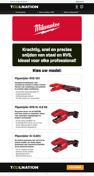 ⚙️ Milwaukee pijpsnijders: krachtig, precies en zonder kabels!