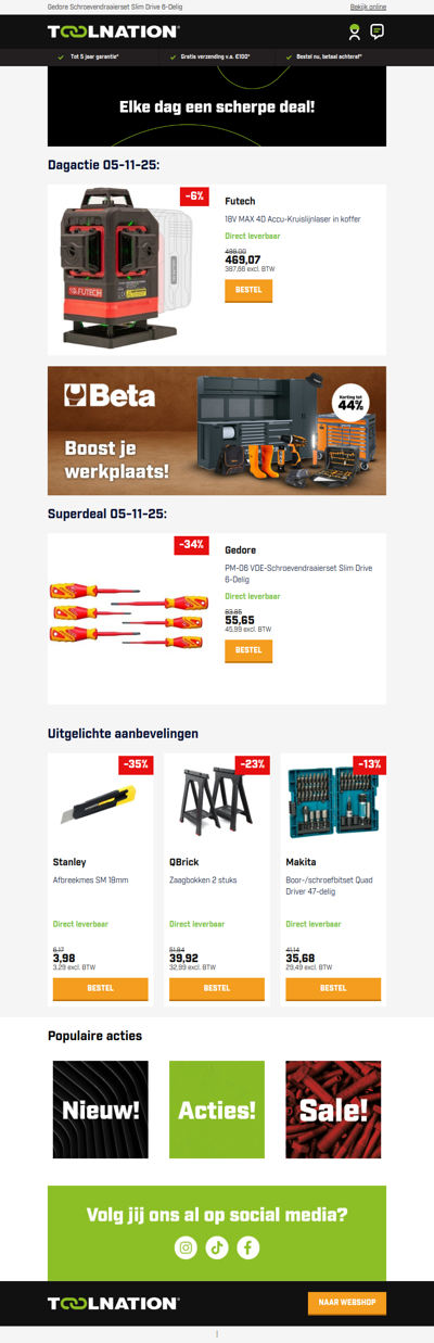 NIEUW: De krachtigste Futech 4D lijnlaser!