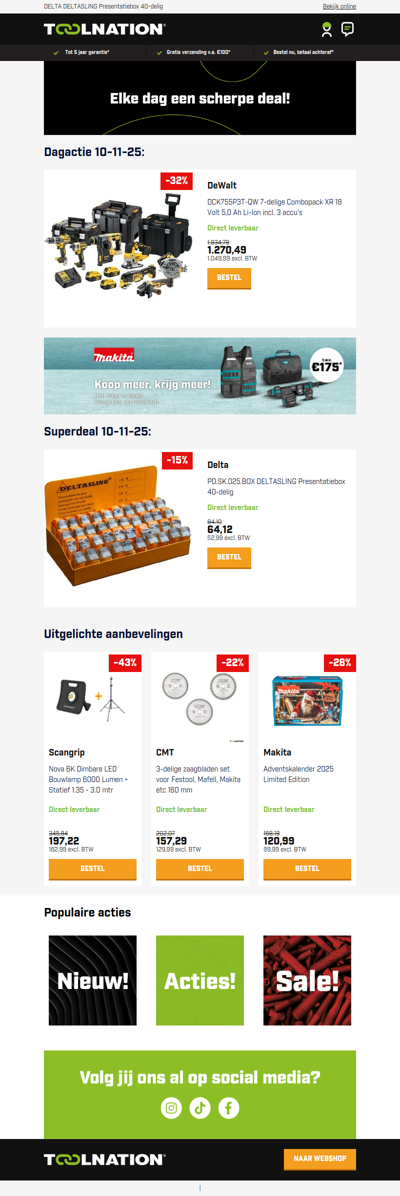 🔋 Alles wat u nodig heeft: DeWalt 7-delige Combokit!