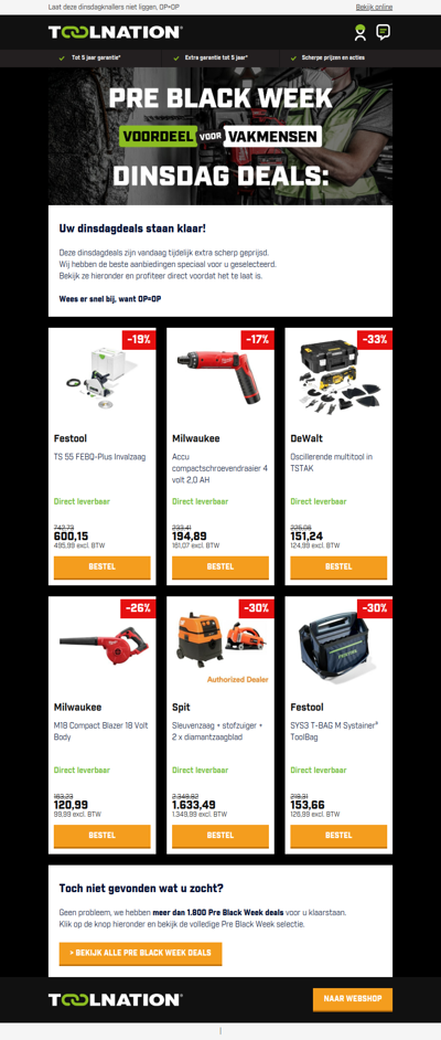 ⚡ Alleen vandaag: Pre Black Week dinsdagdeals die u móét zien!