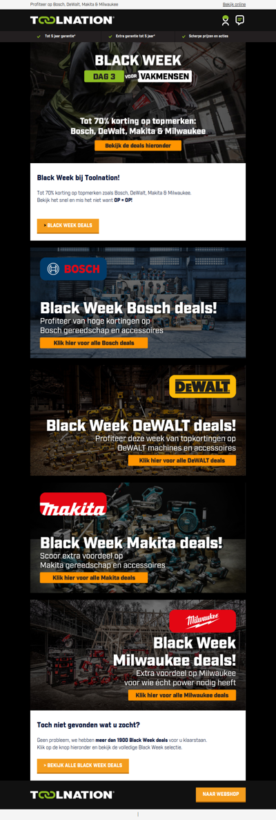 ⏰ Nu of nooit: tot 70% Black Week korting!