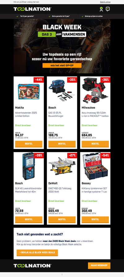 🔥 Dit zijn uw top 6 Black Week deals van vandaag!