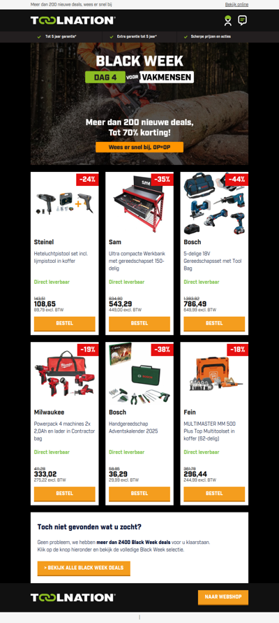 💥Black Week Donderdag Knallers!