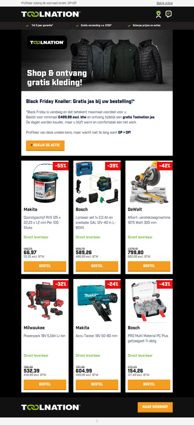 🎁 Black Friday: Gratis jas bij uw bestelling!*