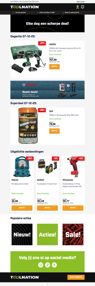 🔋 HiKOKI Accuboormachine 18V + Lamp!