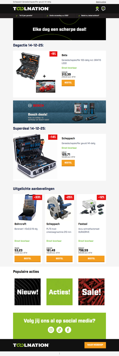 🧰 Beta Gereedschapskoffer 100-delig incl. GRATIS LEGO