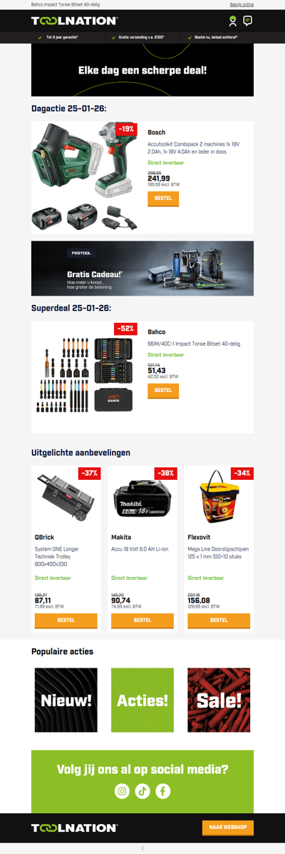 ⚡ Dubbele kracht van Bosch: Combipack met 2 machines