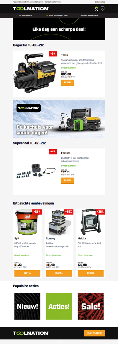 Volautomatisch vacumeren met de Testo 565i