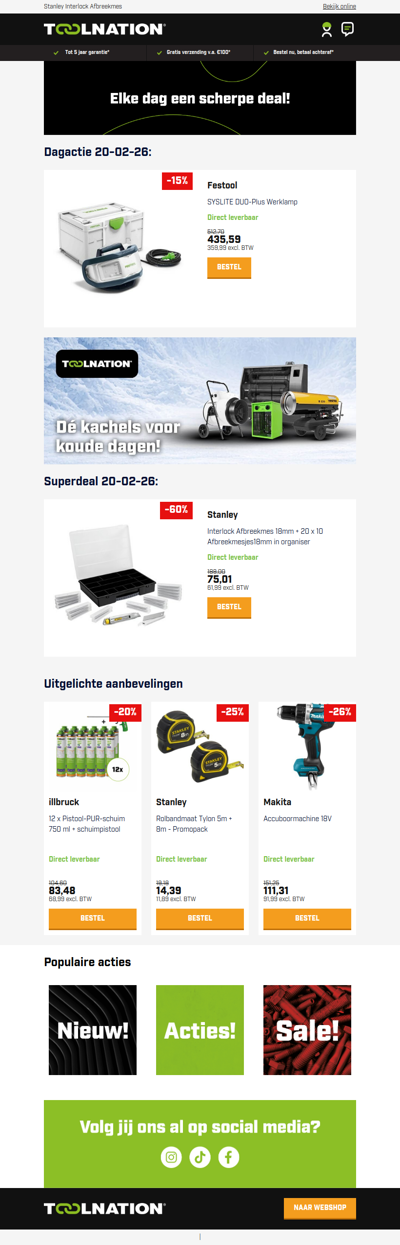 Nooit meer werken in het donker met Festool SYSLITE DUO-Plus