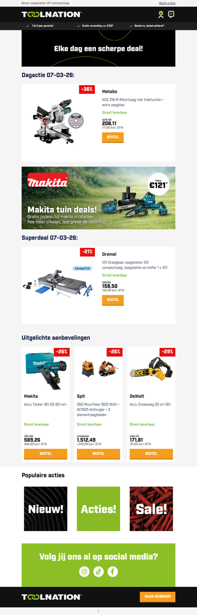 Metabo Afkortzaag met trekfunctie – Nu met extra zaagblad!