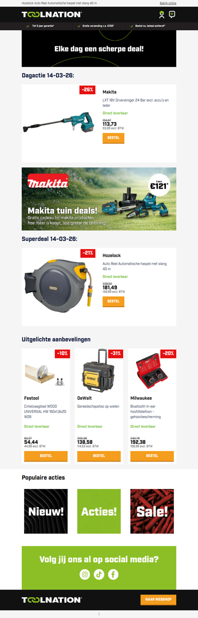 Mobiel reinigen met kracht: Makita 18V drukreiniger