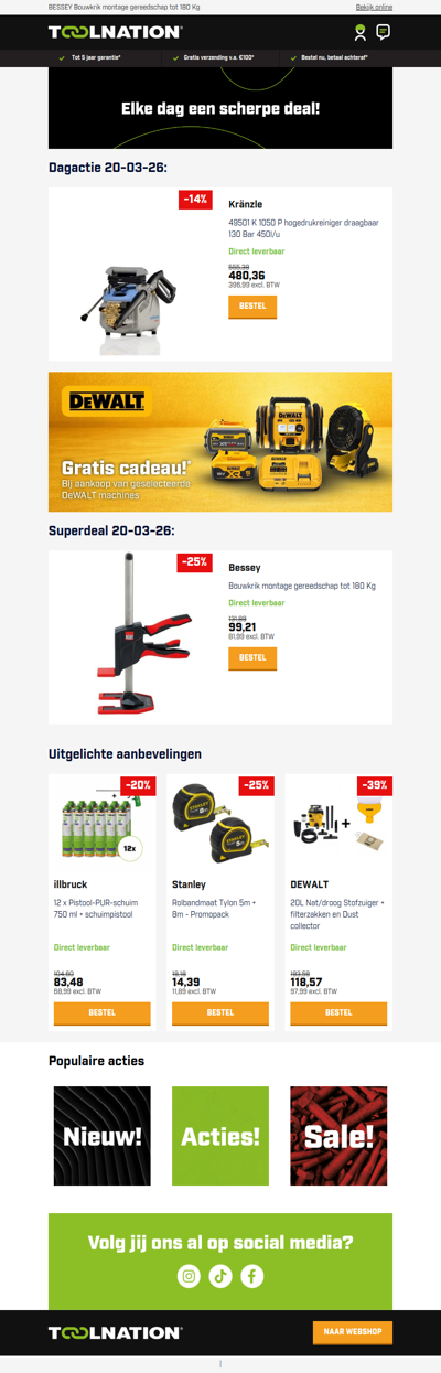 Compact krachtpakket: Kränzle K 1050 P hogedrukreiniger nu beschikbaar!