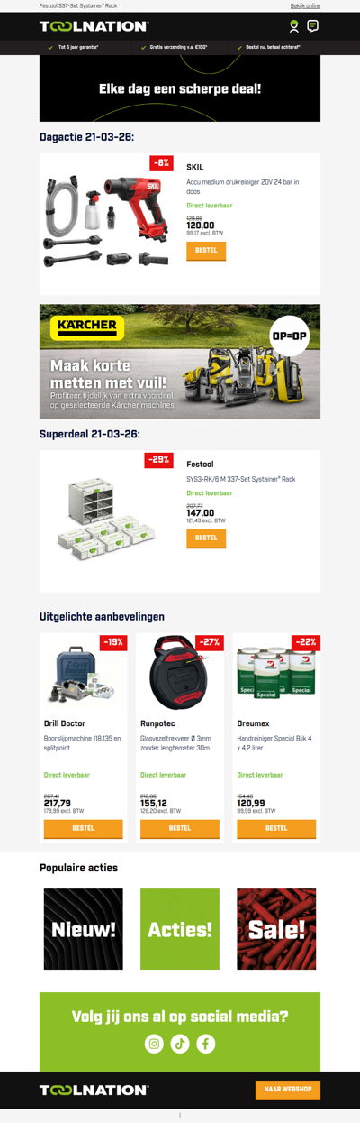 🚿 Draadloos gemak met de SKIL 20V drukreiniger!