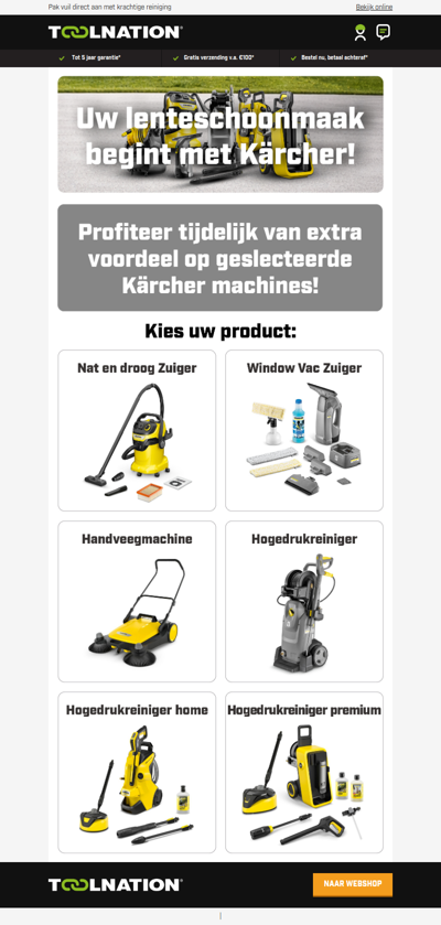 ✨ Alles weer stralend schoon? Ga voor Kärcher!