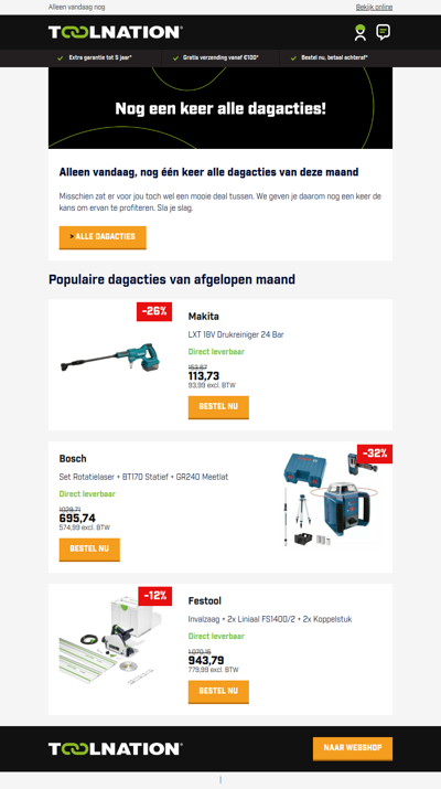 💥 Nog één keer alle dagacties!